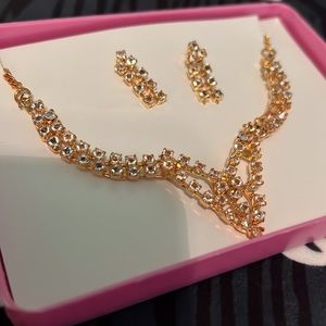 NIB Statement/Costume Rhinestone Jewelry Set from Pakistan